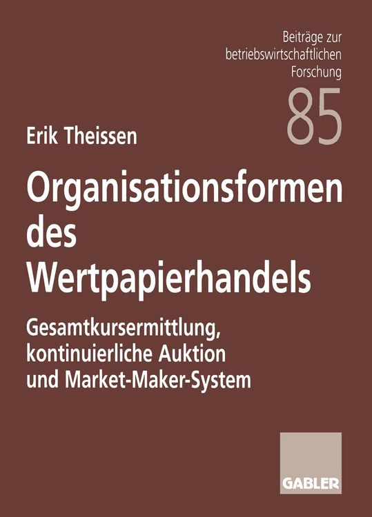Produktbild: Organisationsformen des Wertpapierhandels