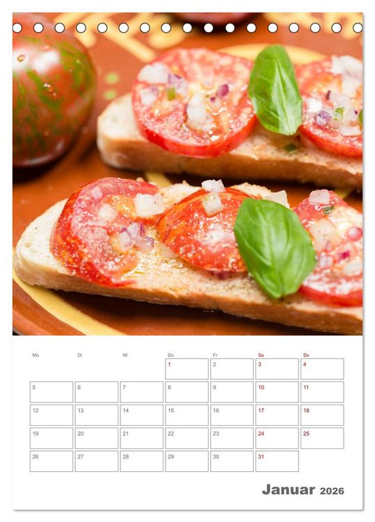 Produktbild: Historische Tomaten - Ein K&uuml;chen Terminplaner (Tischkalender 2026 DIN A5 hoch), CALVENDO Monatskalender