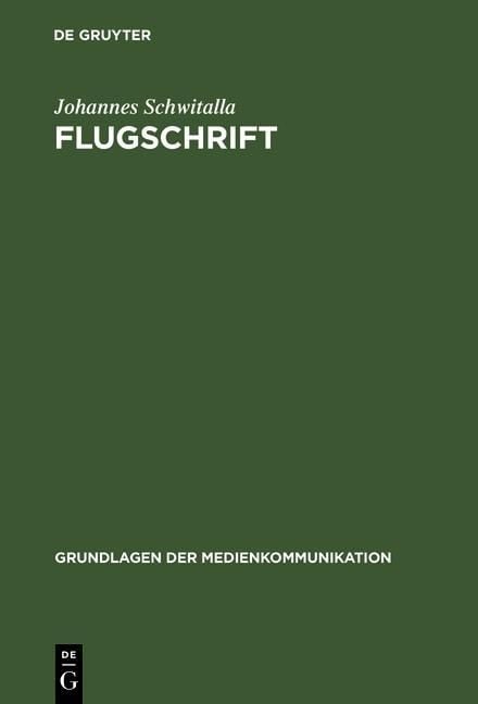 Produktbild: Flugschrift