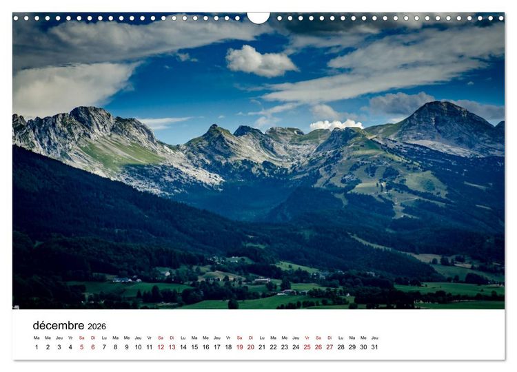 Produktbild: Les chemins du Vercors (Calendrier mural 2026 DIN A3 vertical), CALVENDO calendrier mensuel