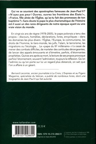 Produktbild: Le monde selon Jean-Paul II