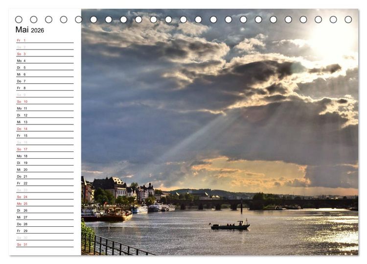 Produktbild: Der Koblenz Kalender (Tischkalender 2026 DIN A5 quer), CALVENDO Monatskalender