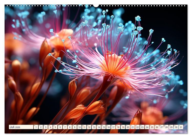 Produktbild: Wunderwelt Mikrokosmos (Wandkalender 2026 DIN A2 quer), CALVENDO Monatskalender