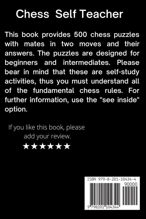 Produktbild: 500 Checkmate Chess Puzzles in Two Moves, Part 1