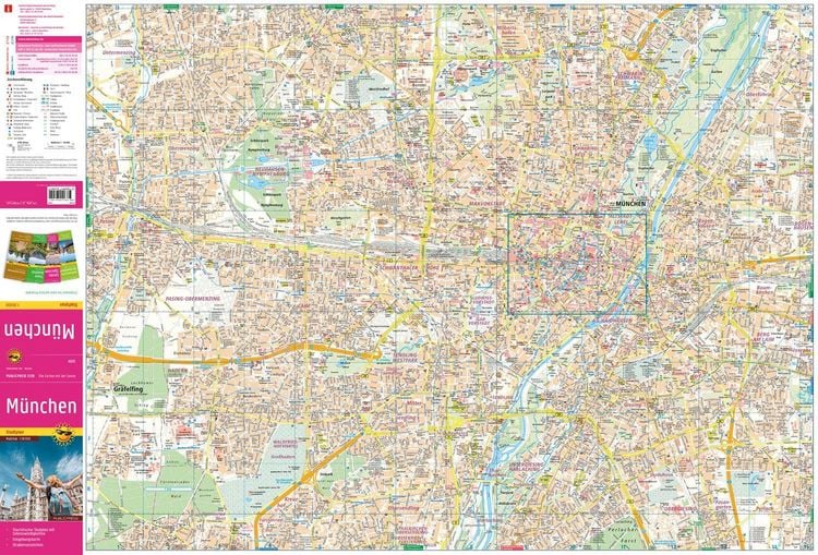 Produktbild: Publicpress Stadtplan M&uuml;nchen 1:18.000