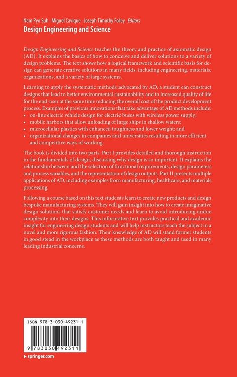 Produktbild: Design Engineering and Science