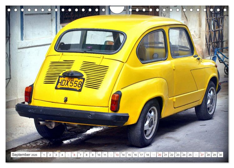 Produktbild: FIAT - Italienische Oldtimer in Kuba (Wandkalender 2026 DIN A4 quer), CALVENDO Monatskalender
