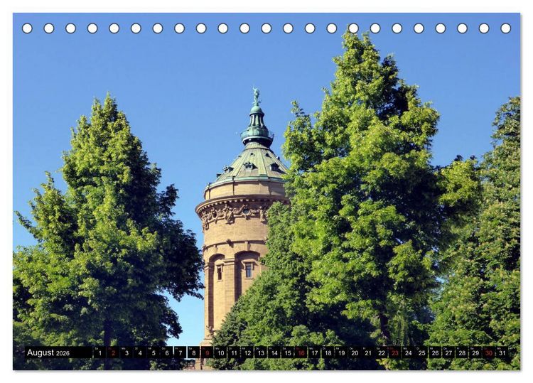 Produktbild: Gr&uuml;nes Mannheim (Tischkalender 2026 DIN A5 quer), CALVENDO Monatskalender