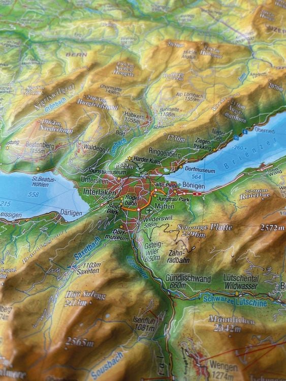 Produktbild: Relief Berner Oberland klein 1:200.000
