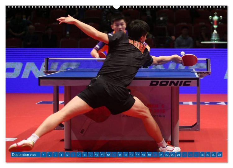 Produktbild: Tischtennis - Der am schnellsten gespielte Sport der Welt (Wandkalender 2026 DIN A2 quer), CALVENDO Monatskalender