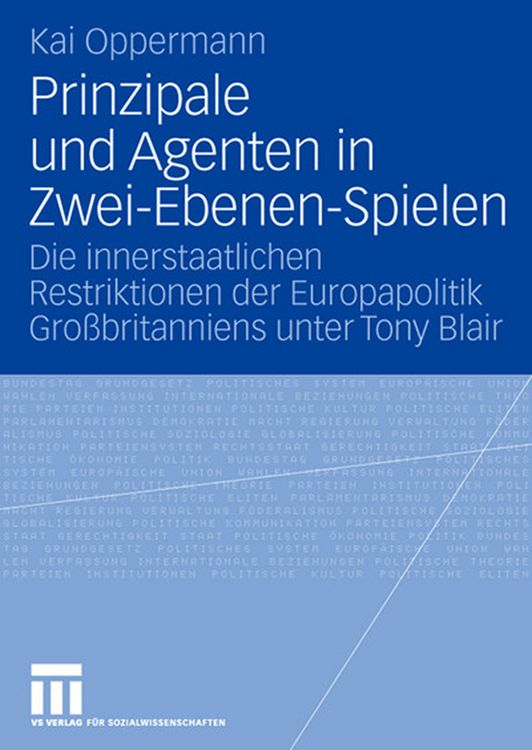 Produktbild: Prinzipale und Agenten in Zwei-Ebenen-Spielen