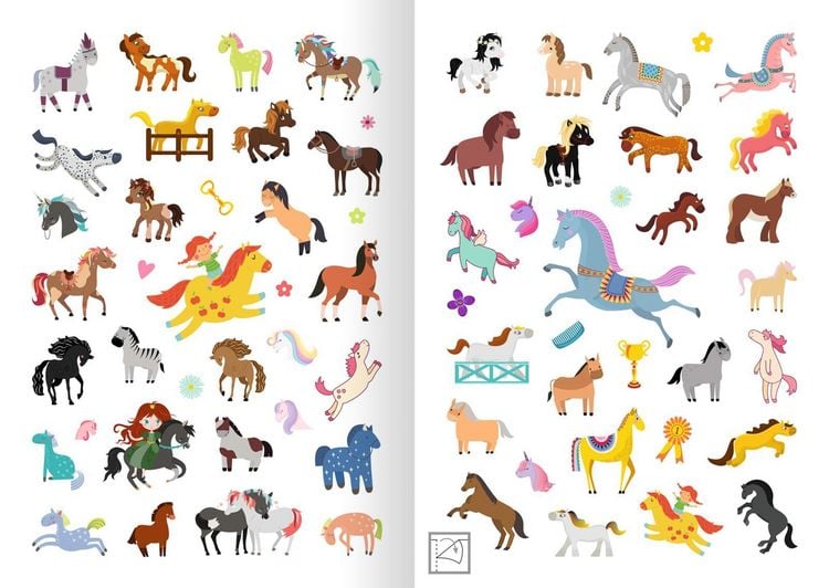 Produktbild: Glitzerspa&szlig; &ndash; Pferde-Sticker