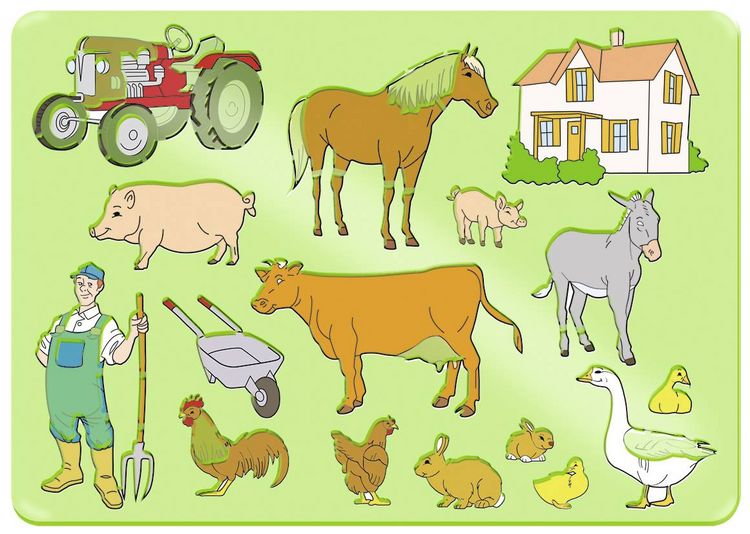 Produktbild: Mal-Schablonen-Set 1 ("Tiere")