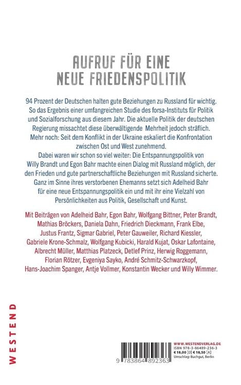 Produktbild: Warum wir Frieden und Freundschaft mit Russland brauchen