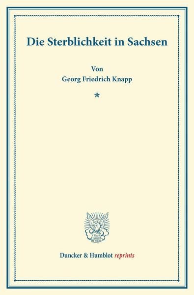 Produktbild: Die Sterblichkeit in Sachsen.
