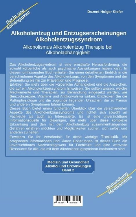 Produktbild: Alkoholentzug und Entzugserscheinungen Alkoholentzugssyndrom