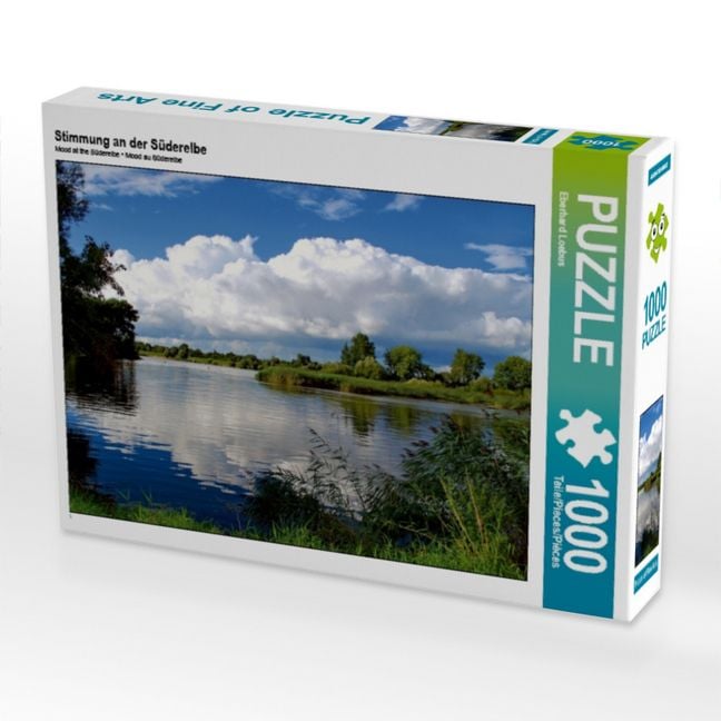 Produktbild: CALVENDO Puzzle Stimmung an der S&uuml;derelbe | 1000 Teile Lege-Gr&ouml;&szlig;e 64x48cm Foto-Puzzle f&uuml;r gl&uuml;ckliche Stunden