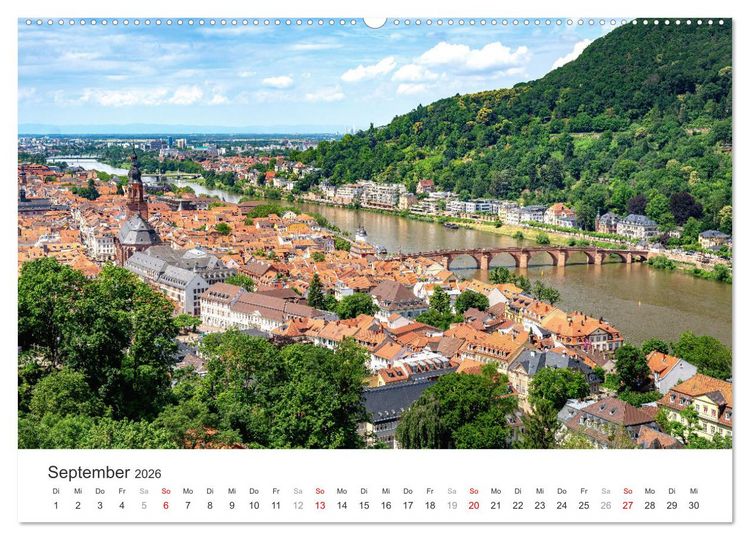 Produktbild: Heidelberg im Fokus (hochwertiger Premium Wandkalender 2026 DIN A2 quer), Kunstdruck in Hochglanz