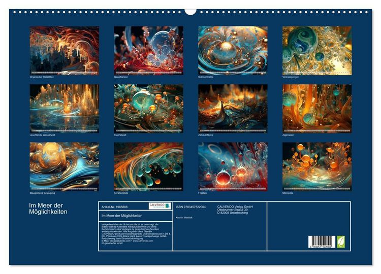 Produktbild: Im Meer der M&ouml;glichkeiten (Wandkalender 2026 DIN A2 quer), CALVENDO Monatskalender