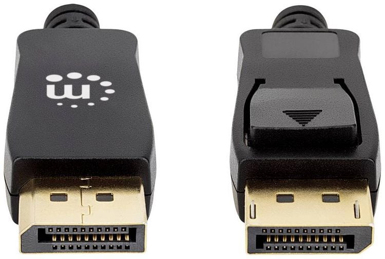 Produktbild: Manhattan DisplayPort Anschlusskabel DisplayPort Stecker, DisplayPort Stecker 2.00 m Schwarz 353618 8K UHD DisplayPort-Kabel