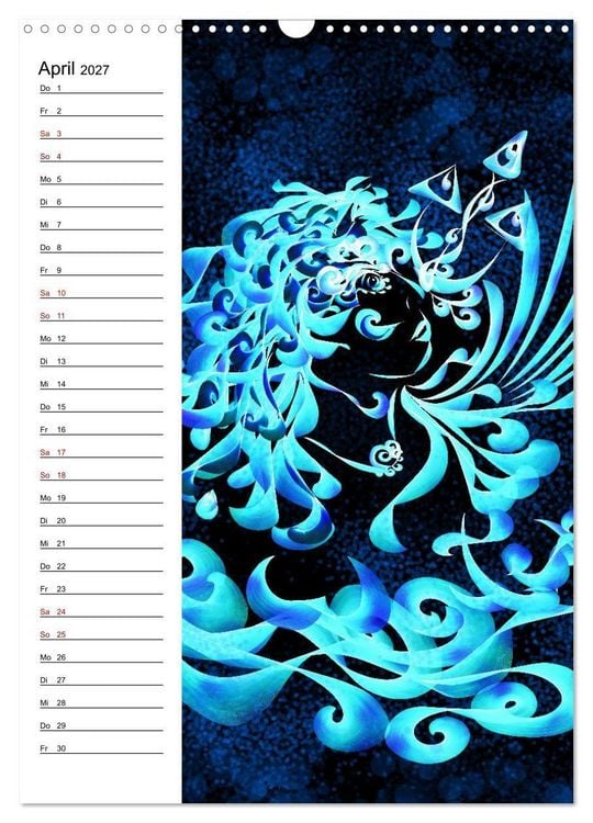 Produktbild: Textile Gewebekunst (Wandkalender 2027 DIN A3 hoch), CALVENDO Monatskalender