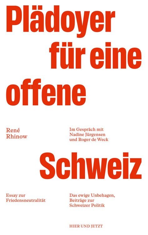 Produktbild: Pl&auml;doyer f&uuml;r eine offene Schweiz