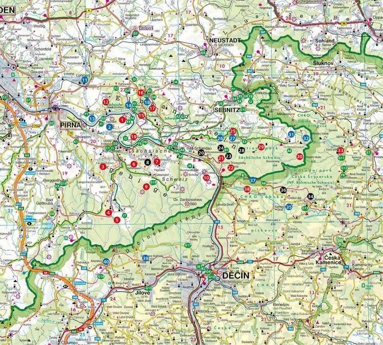 Produktbild: ROTHER Wanderbuch ErlebnisWandern mit Kindern Elbsandsteingebirge