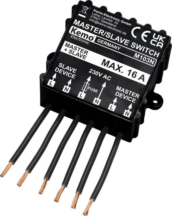 Produktbild: Kemo M103N Master Slave Schalter Baustein 230 V/AC