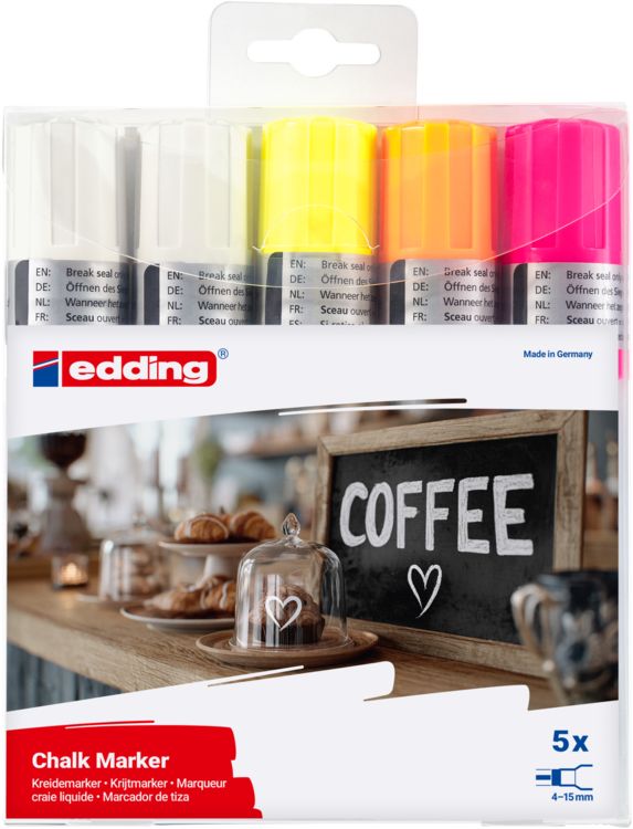 Produktbild: edding Kreidemarker 4090 5er Set