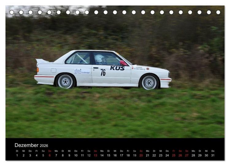Produktbild: Asphalt und Schotter Rallye (Tischkalender 2026 DIN A5 quer), CALVENDO Monatskalender