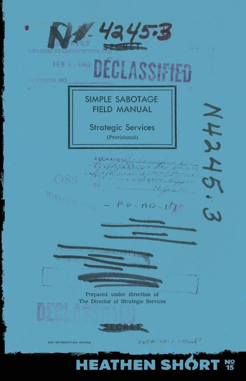 Produktbild: Simple Sabotage Field Manual (Heathen Short)