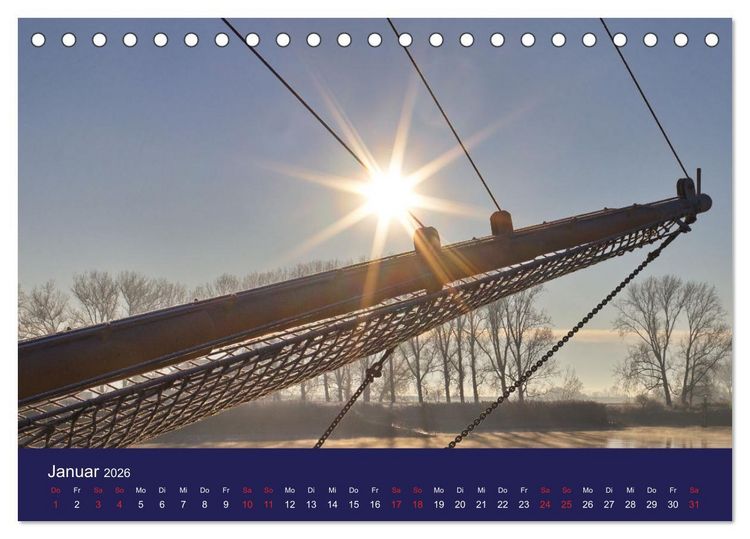 Produktbild: Weser-Impressionen (Tischkalender 2026 DIN A5 quer), CALVENDO Monatskalender