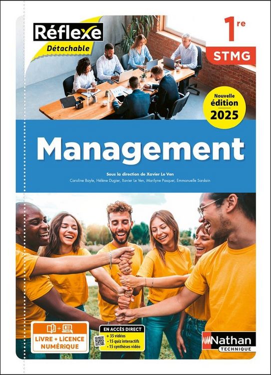 Produktbild: Management - 1re Stmg - Coll. Reflexe - Ed. 2025 - Livre + Licence