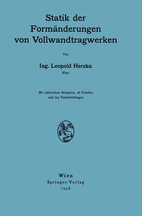 Produktbild: Statik der Form&auml;nderungen von Vollwandtragwerken