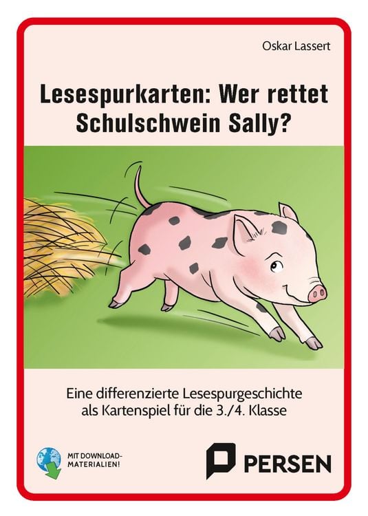 Produktbild: Lesespurkarten: Wer rettet Schulschwein Sally?