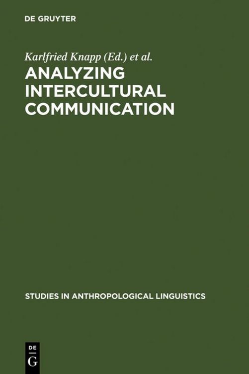 Produktbild: Analyzing Intercultural Communication