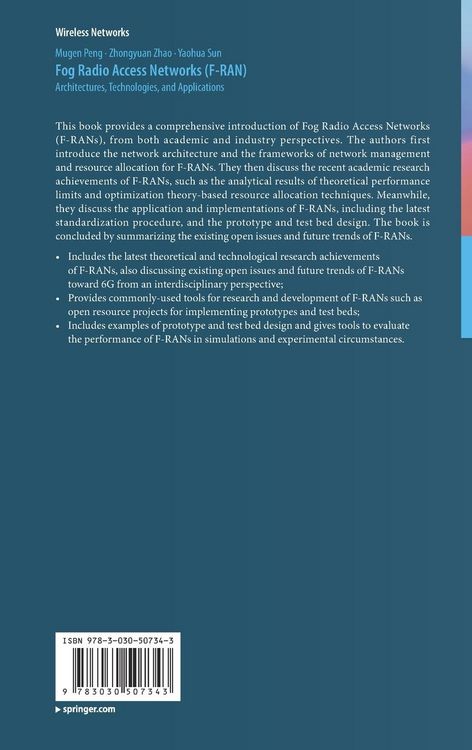 Produktbild: Fog Radio Access Networks (F-RAN)