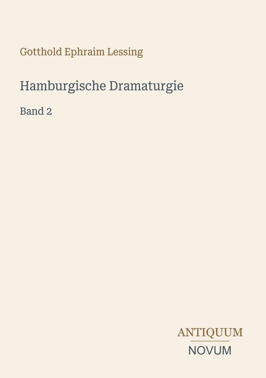 Produktbild: Hamburgische Dramaturgie