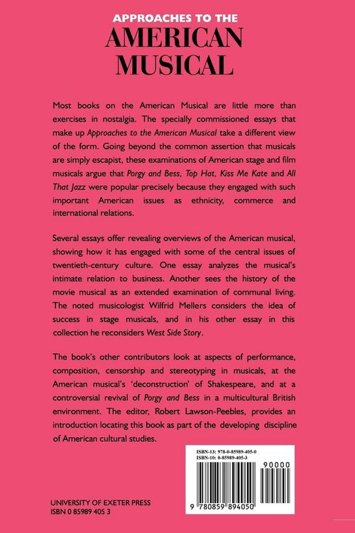 Produktbild: Approaches To The American Musical
