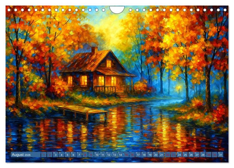 Produktbild: Spaziergang durch Farben und Licht (Wandkalender 2026 DIN A4 quer), CALVENDO Monatskalender