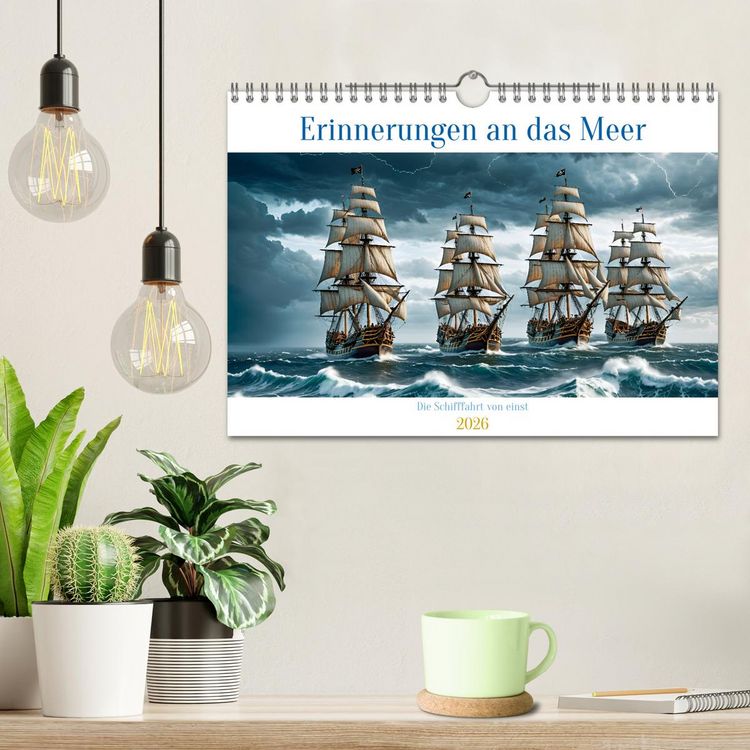 Produktbild: Erinnerungen an das Meer. Die Schifffahrt von einst (Wandkalender 2026 DIN A4 quer), CALVENDO Monatskalender