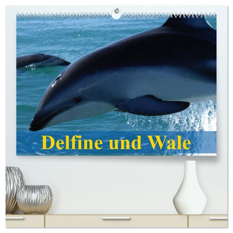 Produktbild: Delfine und Wale (hochwertiger Premium Wandkalender 2026 DIN A2 quer), Kunstdruck in Hochglanz