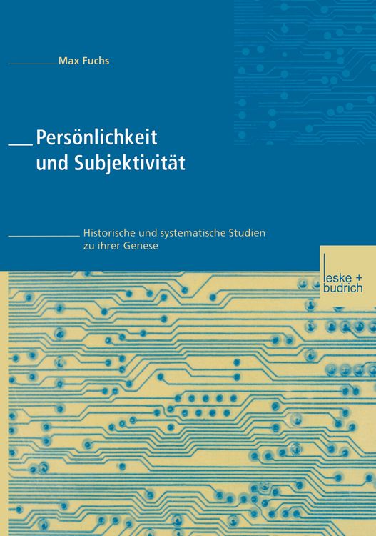 Produktbild: Pers&ouml;nlichkeit und Subjektivit&auml;t