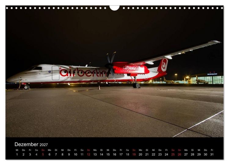 Produktbild: Flugzeuge bei Nacht (Wandkalender 2027 DIN A3 quer), CALVENDO Monatskalender