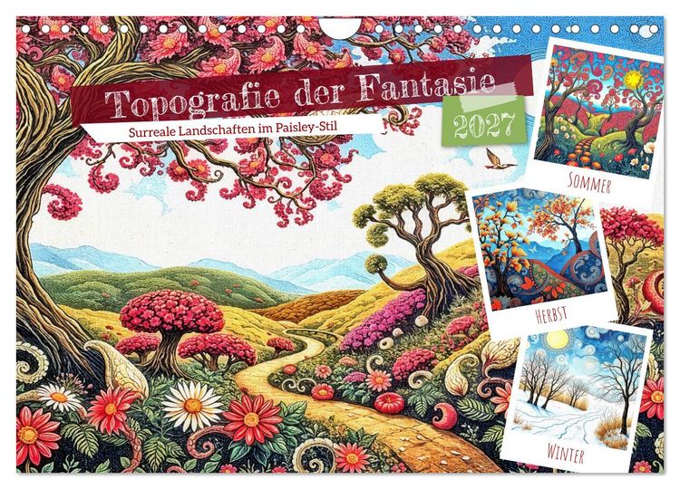 Produktbild: Topografie der Fantasie (Wandkalender 2027 DIN A4 quer), CALVENDO Monatskalender