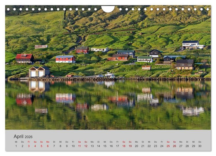Produktbild: F&auml;r&ouml;er Inseln 2026 (Wandkalender 2026 DIN A4 quer), CALVENDO Monatskalender