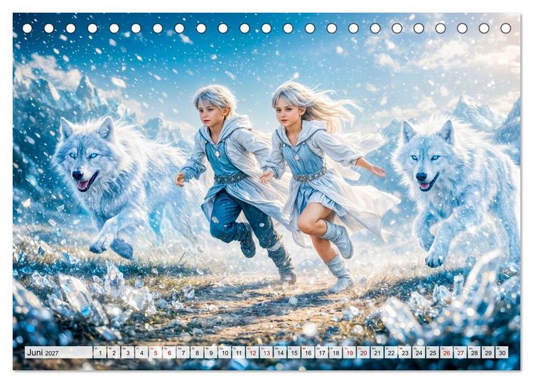 Produktbild: Sternzeichen - Die M&auml;chte des Tierkreises (Tischkalender 2027 DIN A5 quer), CALVENDO Monatskalender