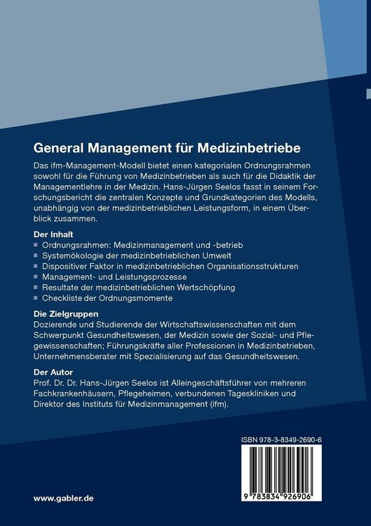 Produktbild: General Management f&uuml;r Medizinbetriebe