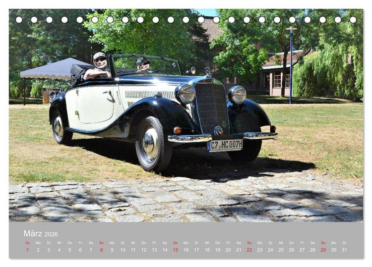 Produktbild: OLDTIMER-Event (Tischkalender 2026 DIN A5 quer), CALVENDO Monatskalender