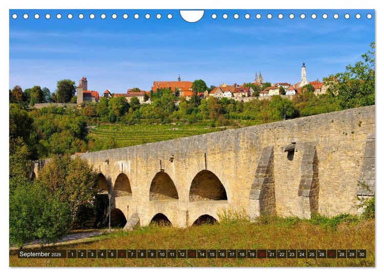 Produktbild: Rothenburg o. d. Tauber - Perle des Taubertales (Wandkalender 2026 DIN A4 quer), CALVENDO Monatskalender